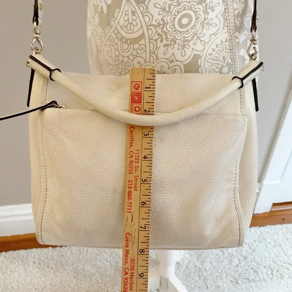 Kate Spade Cobble Hill Finley New York Pebbled Leather Crossbody – Off-White - Picture 10 of 11